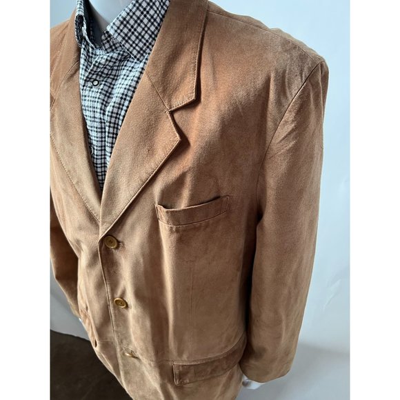 Jones NY Vintage Suede Jacket Tan 44R Leather - Picture 9 of 16